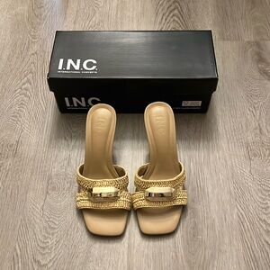 INC Kadri Woven Kitten Heels